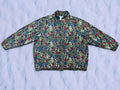 Vintage Anna and Frank Silk Floral Puffer Jacket Women’s Size 2X