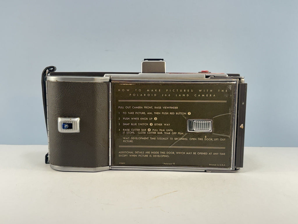 Polaroid Electric Eye Land Camera Model J66 w/ Case & Manual - UNTESTED