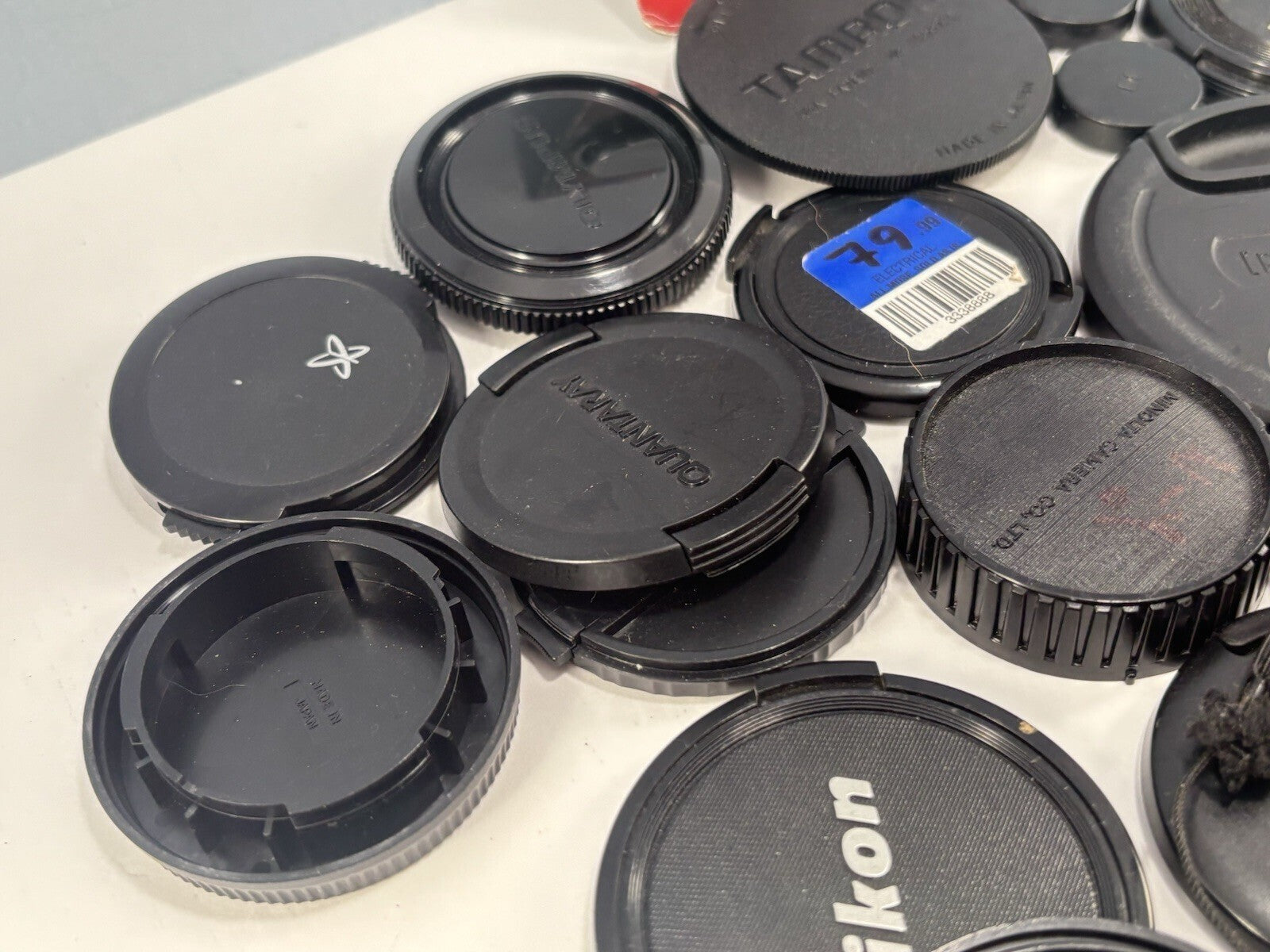 Lot Of 25 Assorted Camera Lens & Body Caps