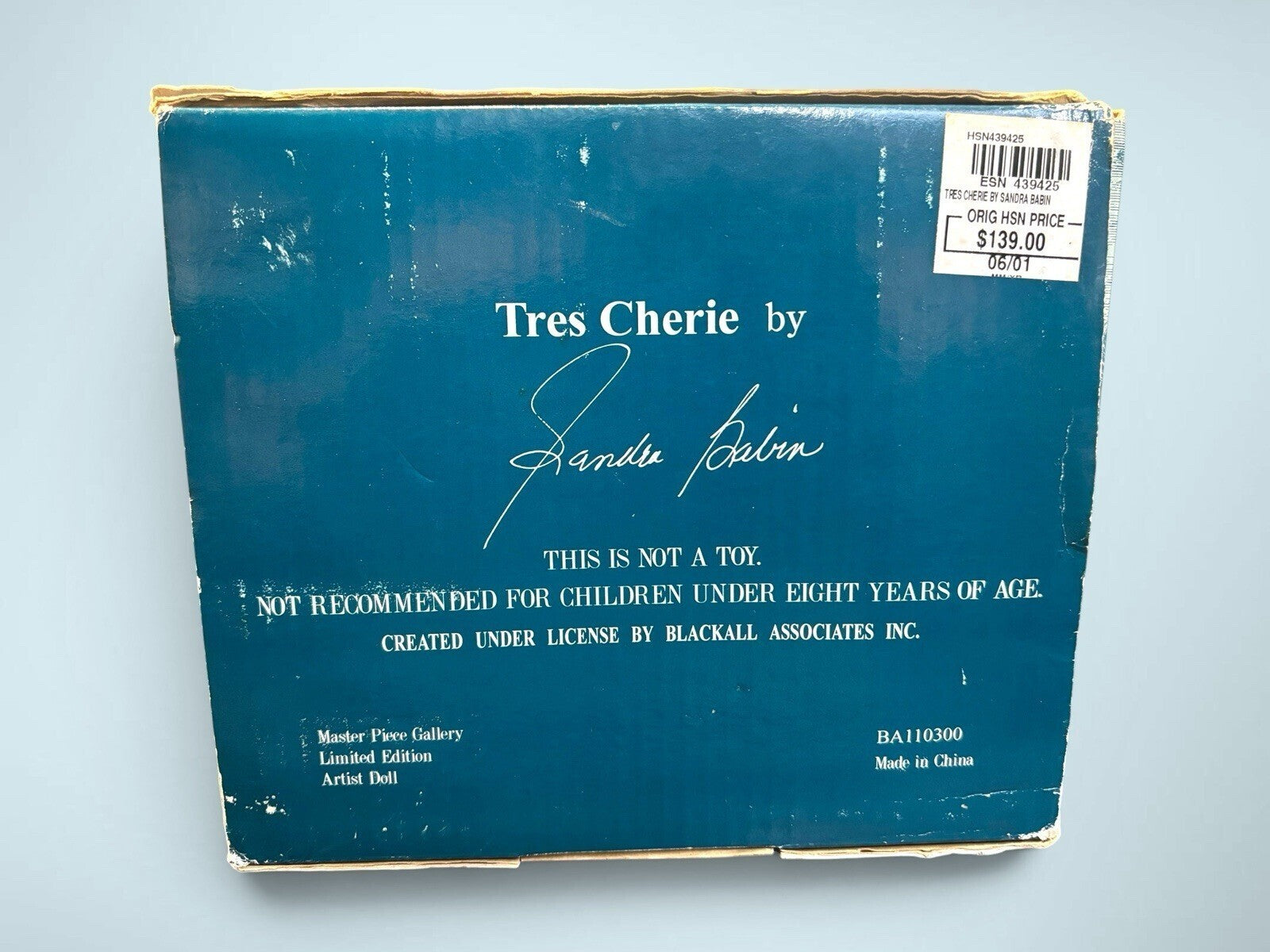 Vintage Sandra Babin Tres Cherie MasterPiece Gallery Doll LE 141/1000 w/ COA