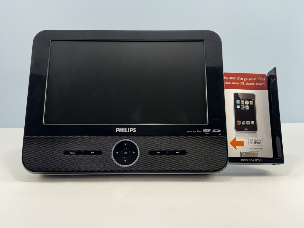 Philips DCP851/37 Portable DVD Player & iPod Dock w/ Remote