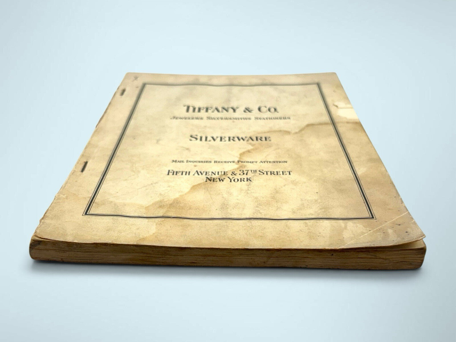 1928 Tiffany & Co Silverware Catalog Book