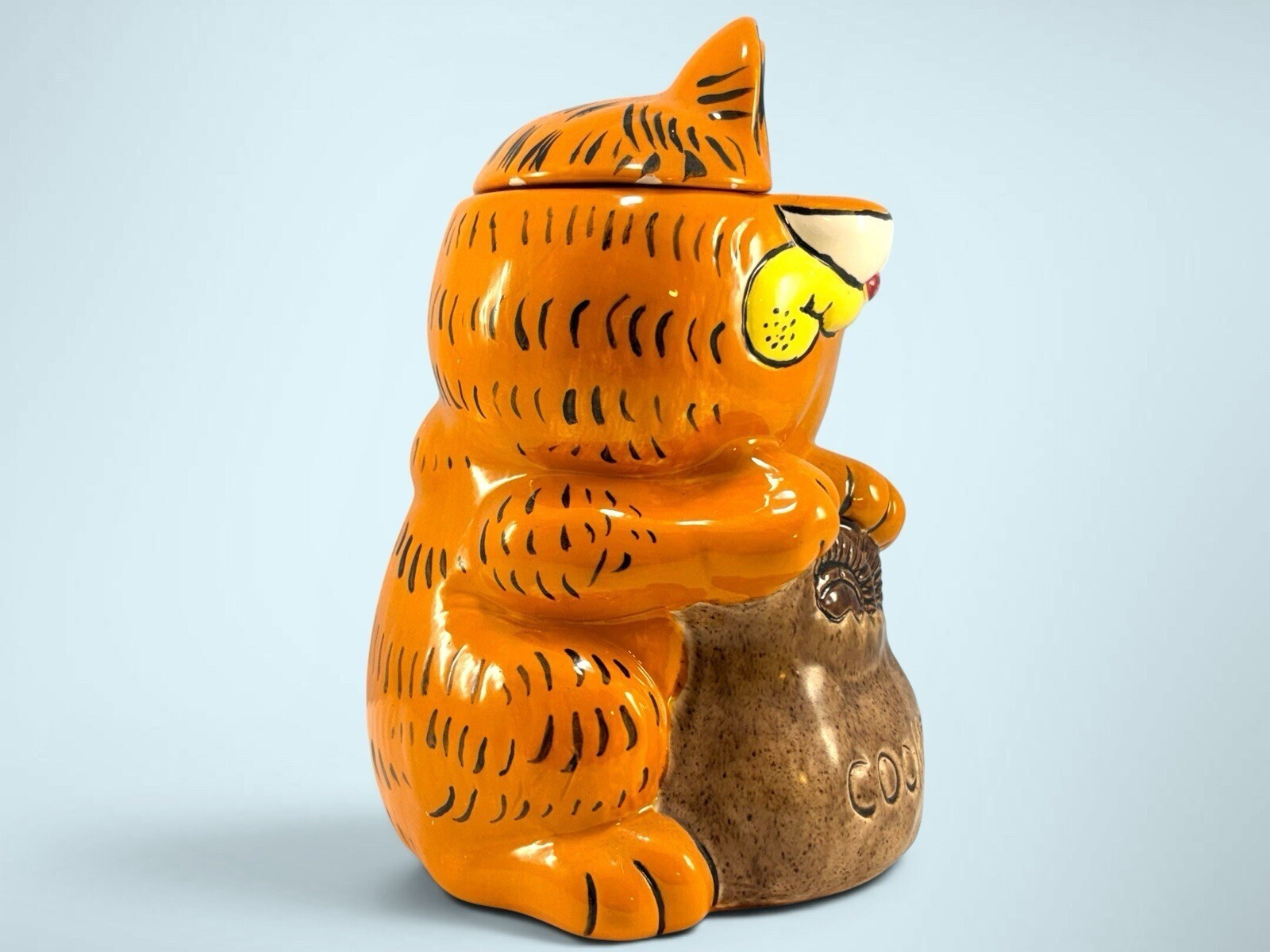 Vintage 1983 Garfield Cookie Jar Collectible Good Condition MHR