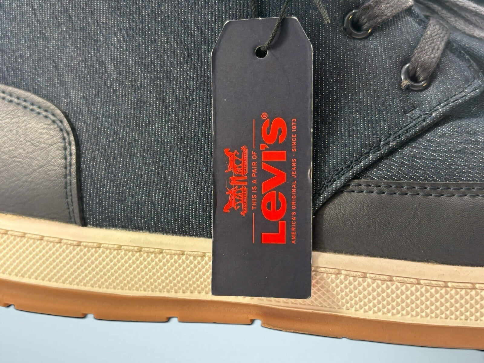 Levi's Atwater 2 Men’s Denim Hi-Top Sneakers - Size 13 Navy