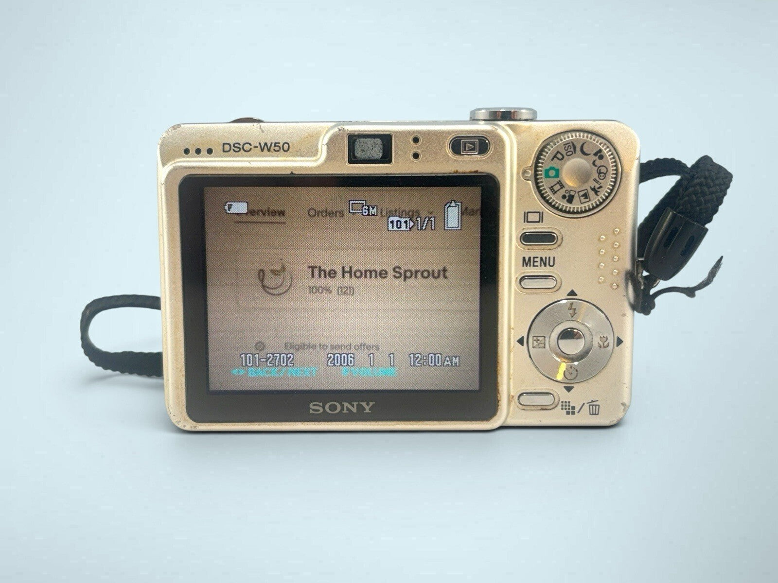 Sony Cyber-Shot DSC-W50 w/ Battery + Memory Stick