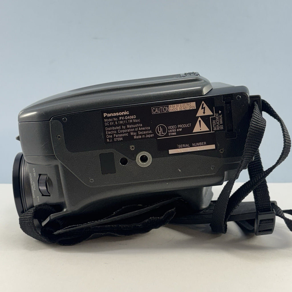 Panasonic Palmcorder IQ PV-D406 VHS-C Camcorder - No Battery Included