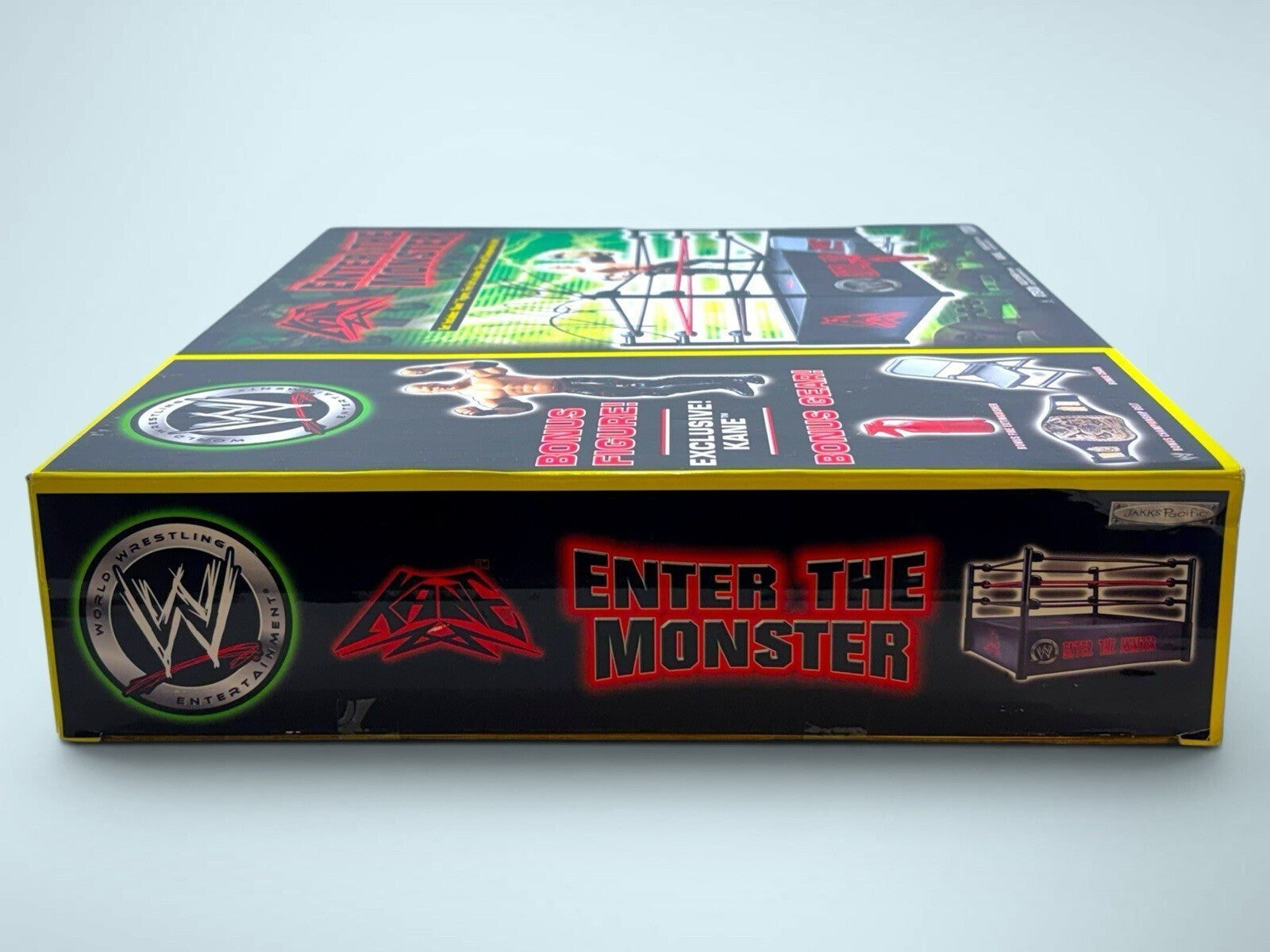 Signed WWE 2006 “Enter The Monster” Rare Kane Wrestling Ring By Jakks Pacific