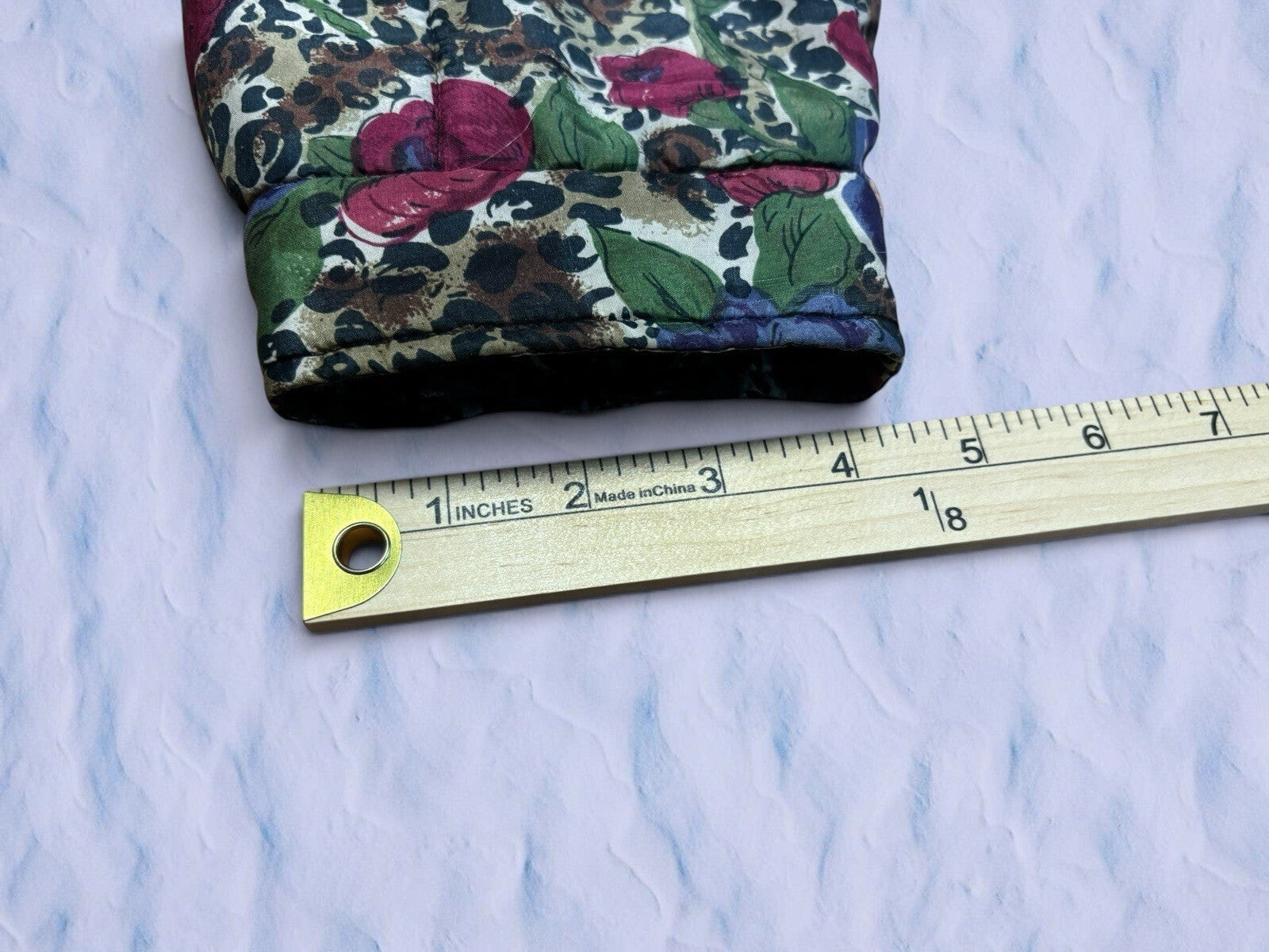 Vintage Anna and Frank Silk Floral Puffer Jacket Women’s Size 2X