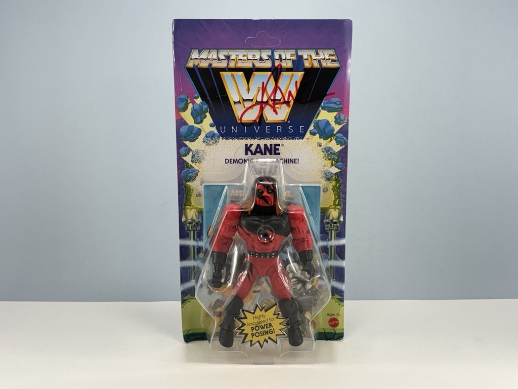 Kane SIGNED “Masters Of The WWE Universe” Kane Figure Mattel 2020