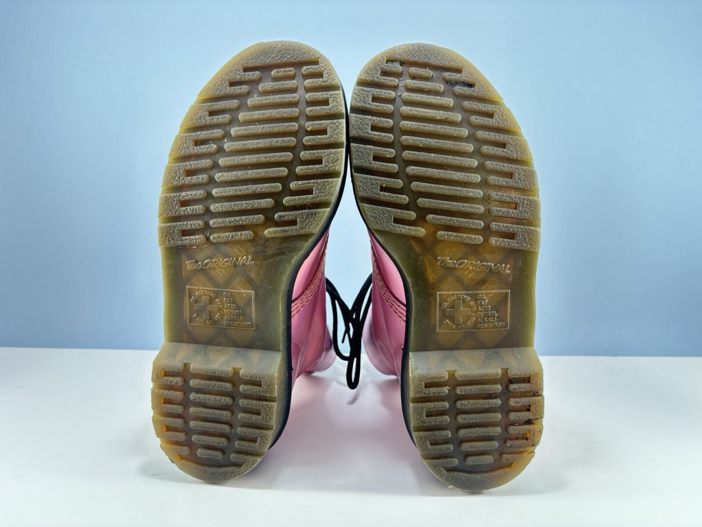 Dr. Martens 8 Hole Holographic Pink Boots US Size 6 Women - AW004
