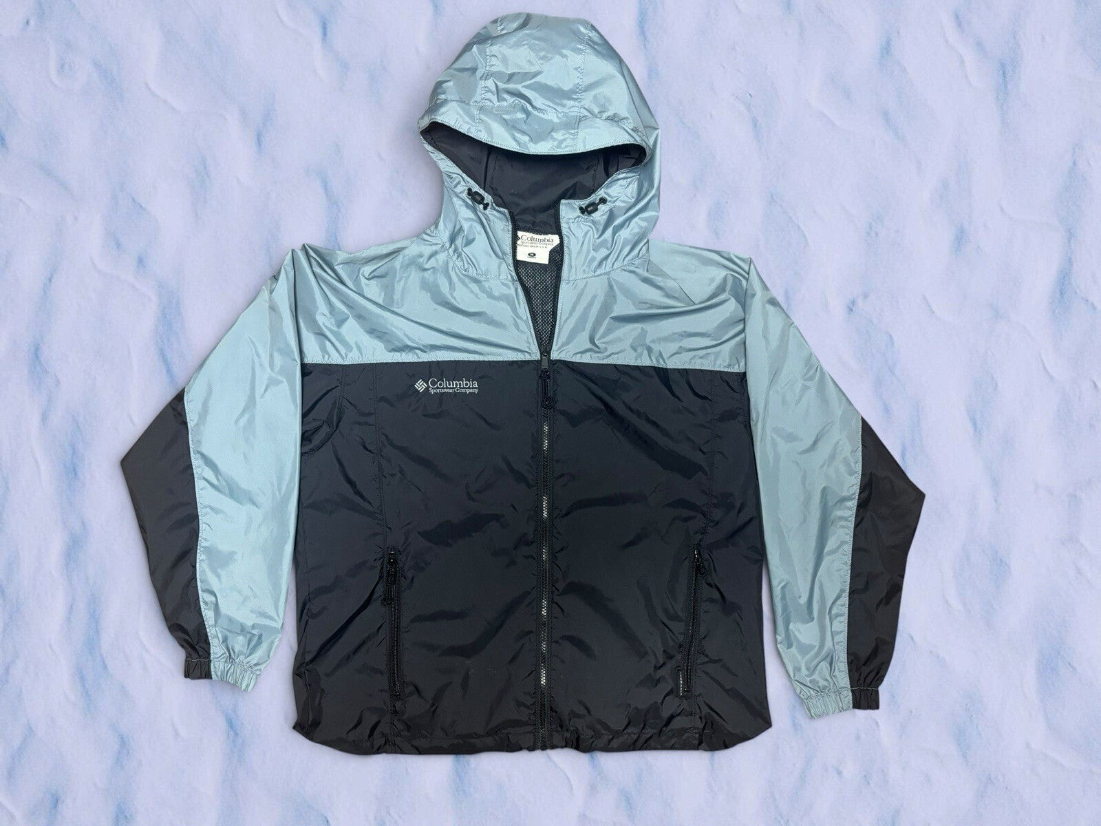Vintage Columbia Women’s Windbreaker Size M Blue/Black