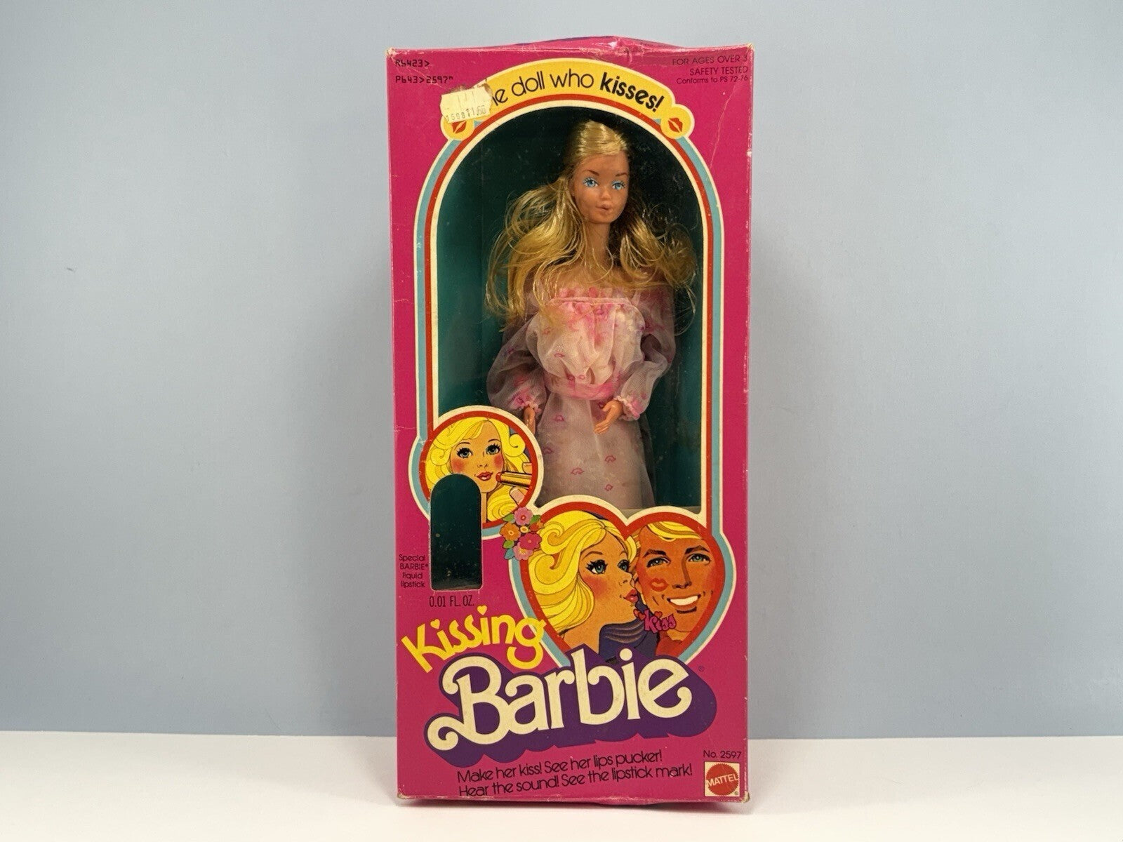Vintage 1978 Kissing Barbie Doll Mattel #2597