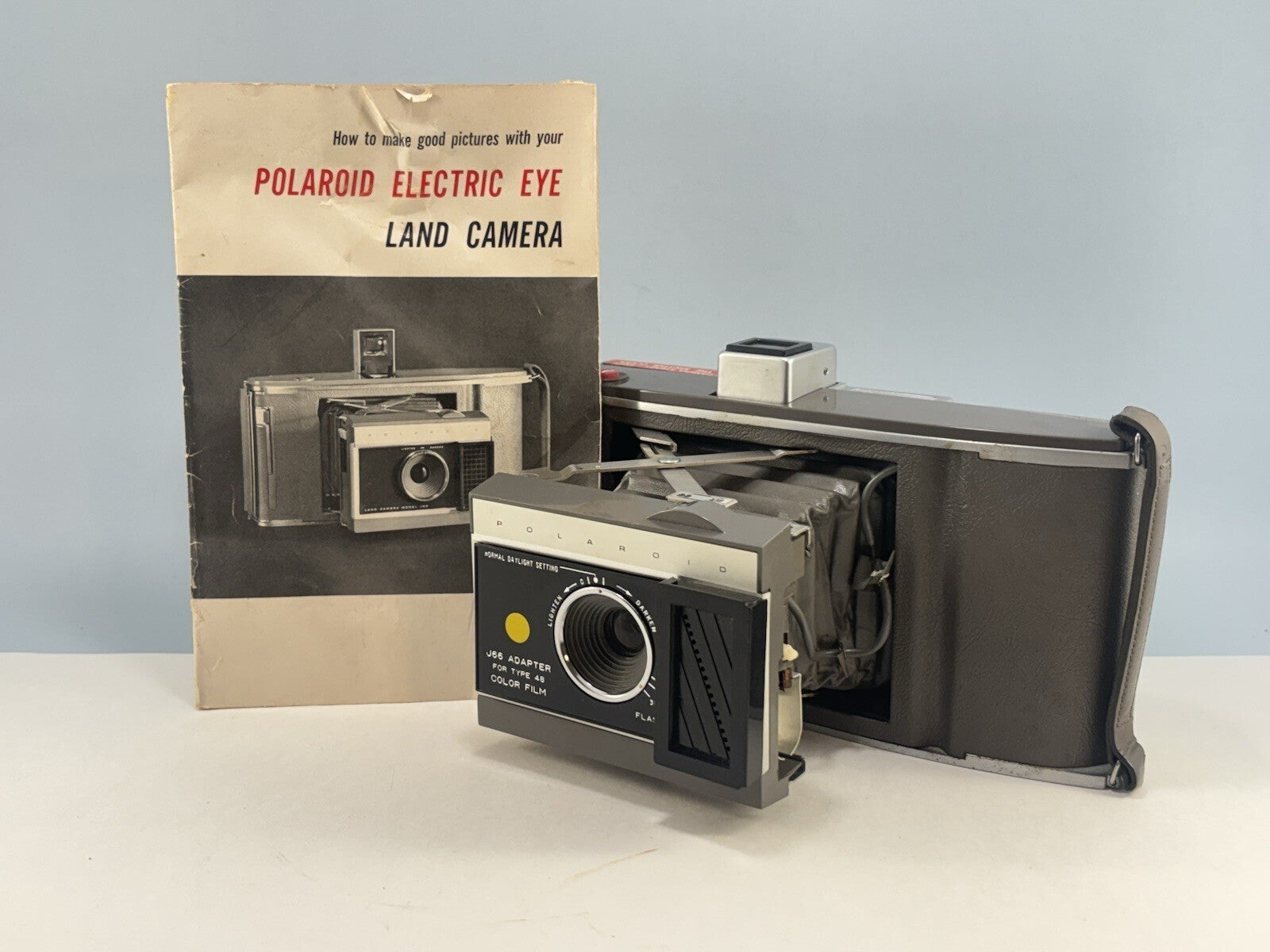 Polaroid Electric Eye Land Camera Model J66 w/ Case & Manual - UNTESTED