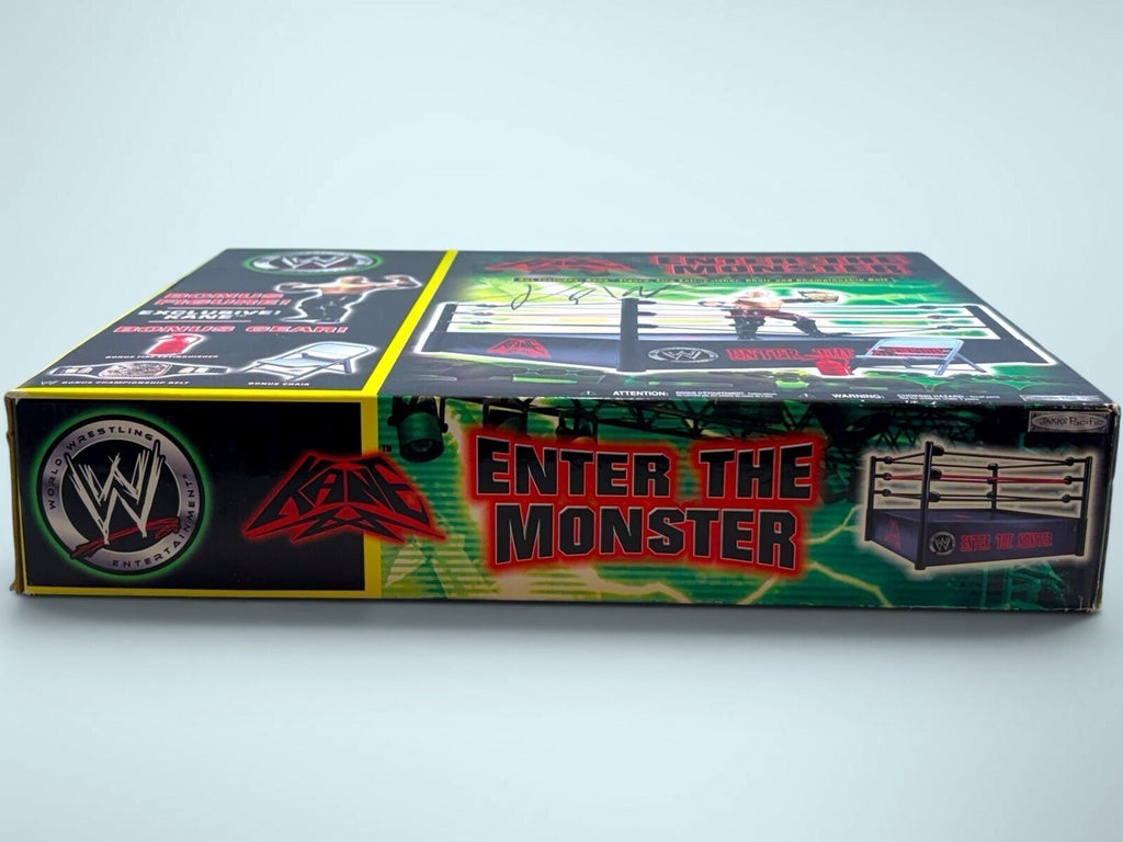 Signed WWE 2006 “Enter The Monster” Rare Kane Wrestling Ring By Jakks Pacific