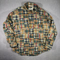 Orvis Plaid Madras Patchwork Long Sleeve Shirt Size Large