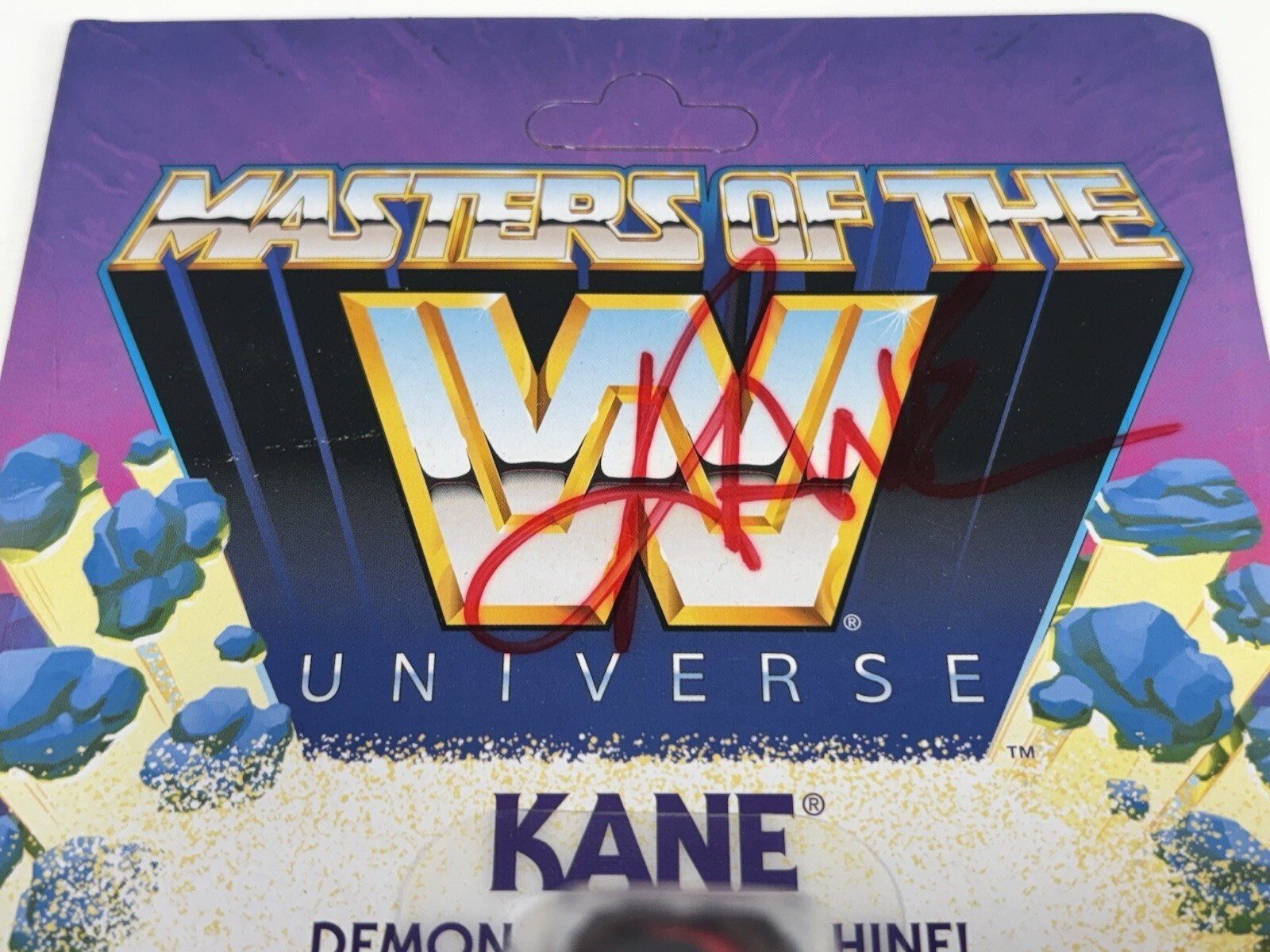 Kane SIGNED “Masters Of The WWE Universe” Kane Figure Mattel 2020