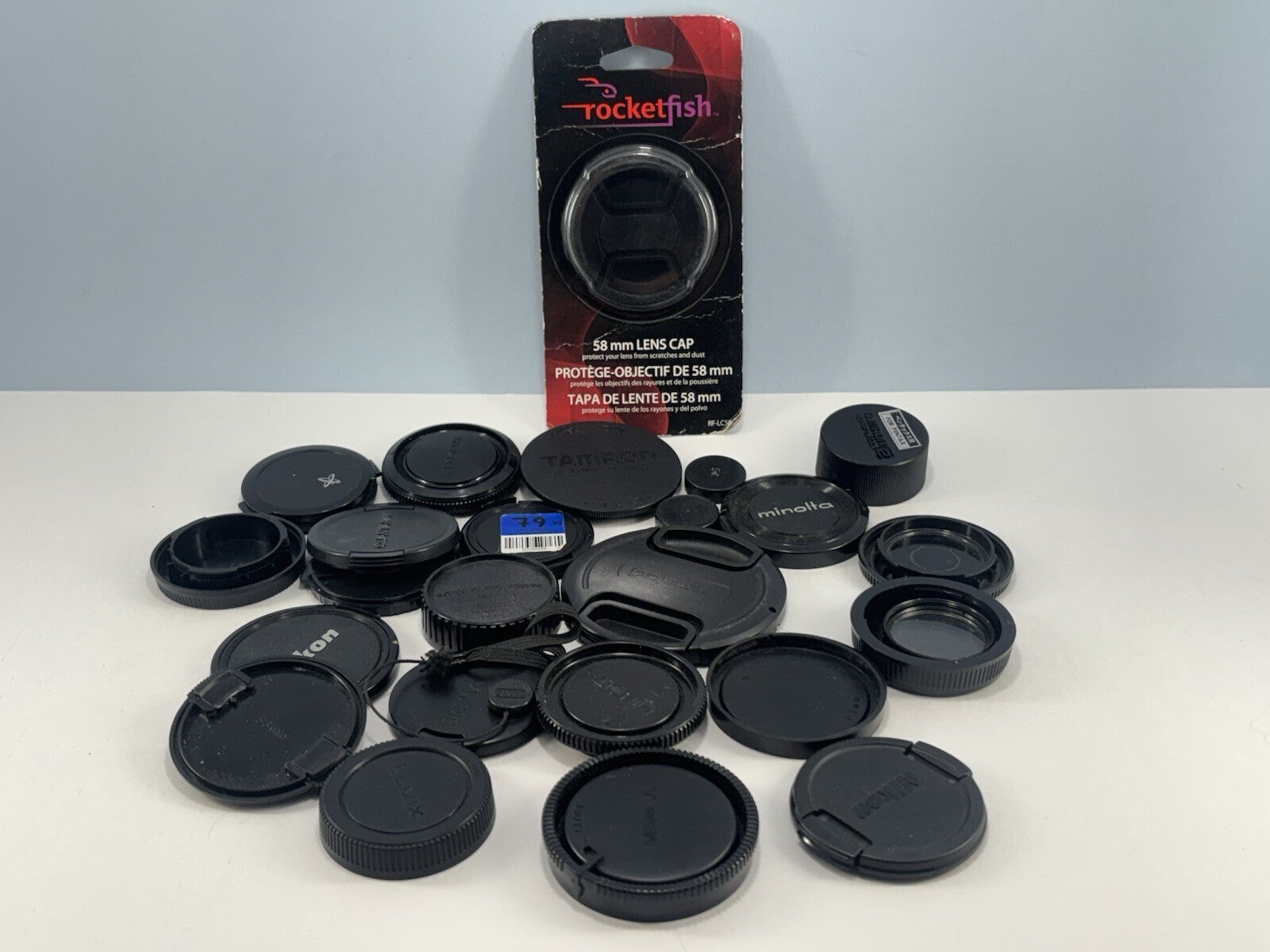 Lot Of 25 Assorted Camera Lens & Body Caps