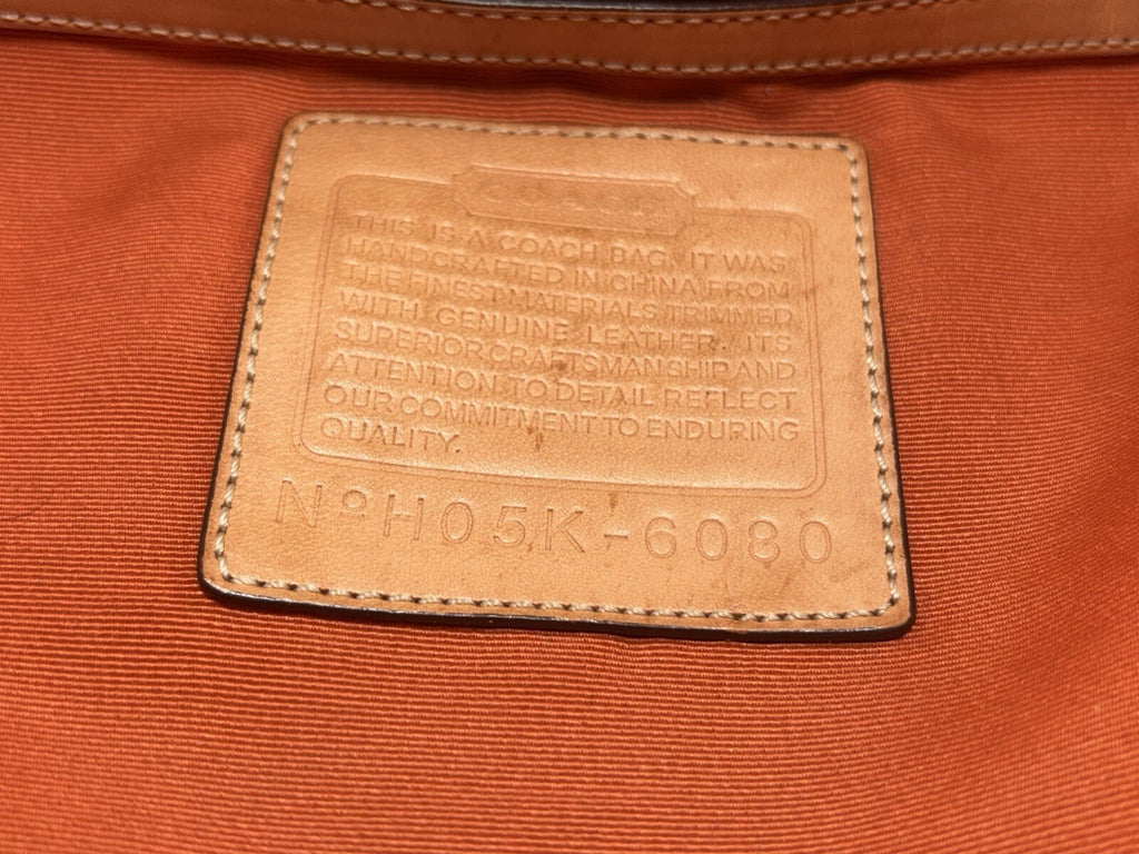 COACH Signature Khaki Tan Vachetta Drawstring Backpack H05K-6080