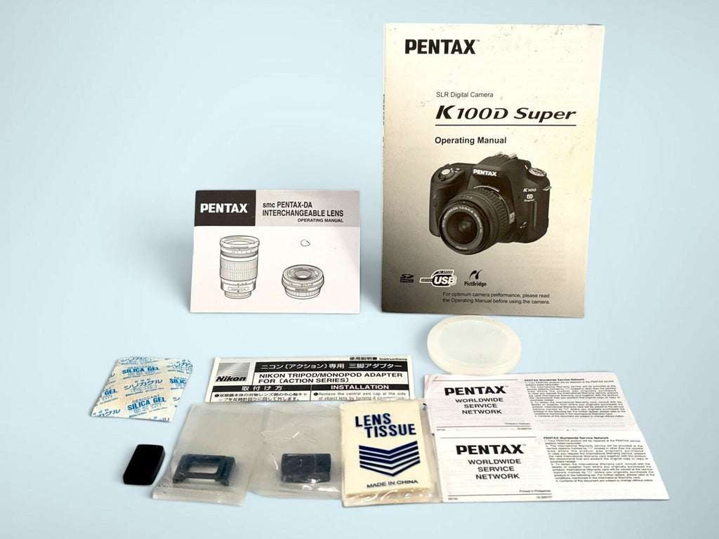 Pentax K100D DSLR w/ Pentax 18-250mm Zoom Lens - Near Complete Set