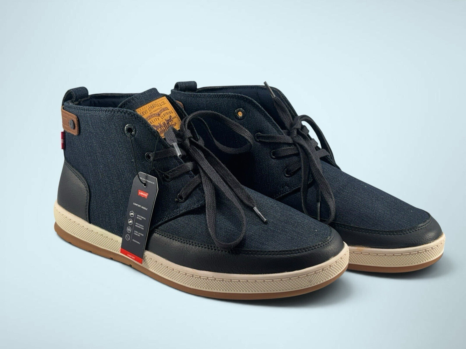 Levi's Atwater 2 Men’s Denim Hi-Top Sneakers - Size 13 Navy